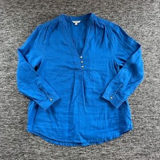 Monsoon Linen Top Womens Size