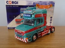 CORGI HAULIERS OF RENOWN POLLOCK SCANIA T CAB TRUCK MODEL CC12835 1:50