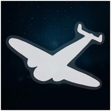 'Airplane Silhouette' Static