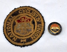 National Cyclists Union Cloth Badge and Button Badge