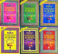 IQRA' The Quick Method of Learning To Read AL-QURAN. SET OF 6 BOOKS