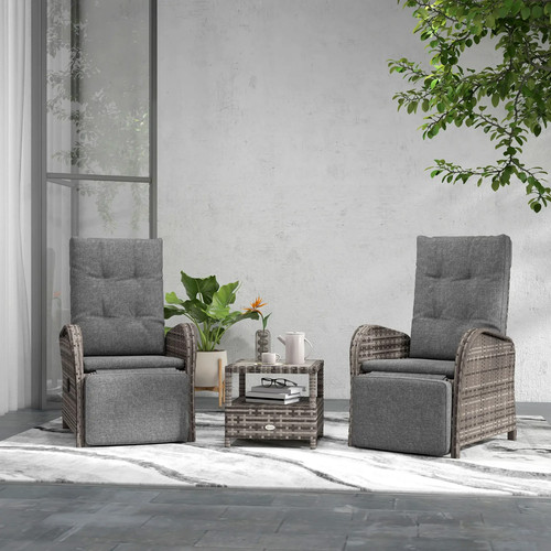 3pieces rattan bistro set - 3pieces,