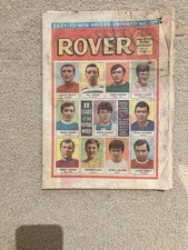Rover Comic 1969 Stars Of Football World Rare but poor condition Bobby Moore etc
