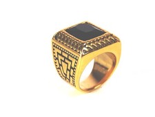 Ring chunky black - chunky,