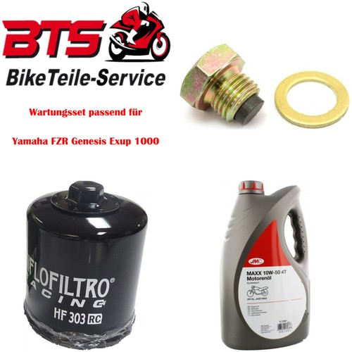 Set oil filter drain plug - drain,