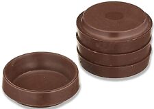 8 X BROWN CASTOR CUPS FLOOR PROTECTOR GLIDES LARGE Furniture Carpet, Sofa, Chair
