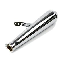 Exhaust Muffler Cone for Cafe Racer Scrambler and Chopper chrome