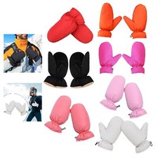 Down Mittens for Men Women Lightweight Comfortable Thermal Snow Mittens Winter
