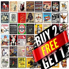 Metal Sign Plaque Tin Man Cave Home Bar Garage Beer Shed Aluminium Signs OM011