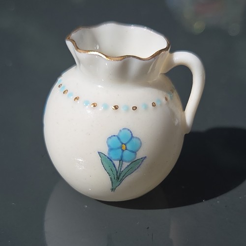 Miniature pottery jug - miniature, jug/pitcher