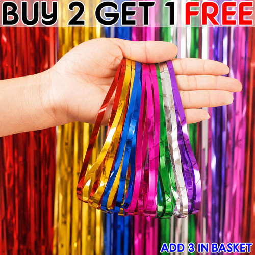Foil fringe tinsel - 2m-3m,