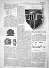 Old 1862 Bird Crank Axle Winans Cannon Ships Roberts Hydraulic Engine Victorian