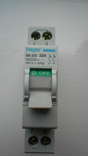 Hager sb232 552232 32a - sb232, mcb