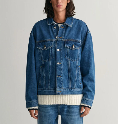 Gant men blue logo - blue, 100%