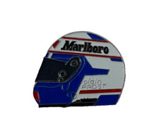 VTG 1990s ALAIN PROST FERRARI MARLBORO FORMULA 1 ONE F1 RACING HELMET PIN BADGE