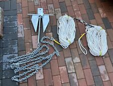 4.5kg Danforth anchor Kit  5m  8mm chain 300ft 8 mm Nylon rope