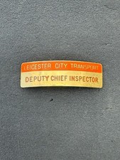 Leicester City Transport Bus Coach Deputy Chief Inspector Cap Uniform Badge