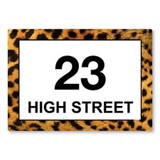 Pack of 4 Personalised Leopard
