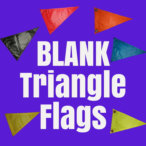 Blank triangle flag great on - flag,
