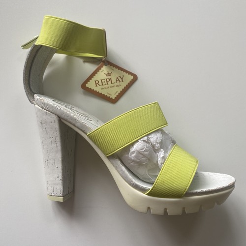 Replay women shoes yellow y2k - replay,