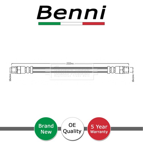 Brake hose front - rear, inner