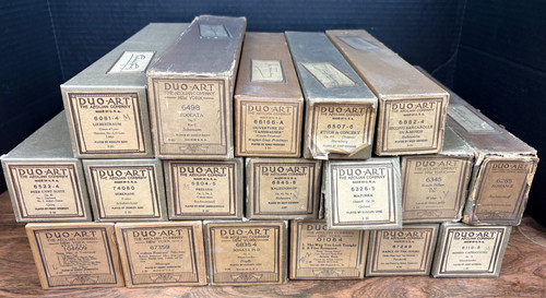 Duo art piano roll lot - 18,