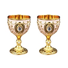 2Pcs 30ml Wine Glasses Vintage