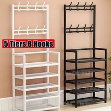 Large 5 Tiers 8 Hooks Coat Hat