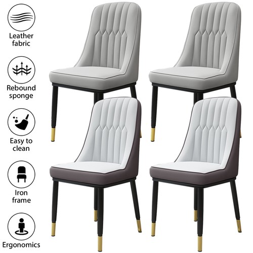4pcs dining chairs set - 2/4pcs,