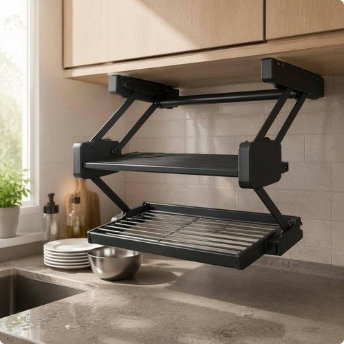 Pull down shelf foldable drop - shelf,