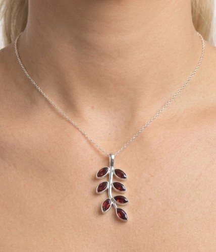 Cut red garnet 925 - cut,