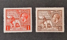 GB KGV 1924 SG430-431 MNH Wembley Empire Exhibition Set In Very Fine Condition