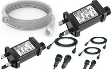 Extension Cable 2Pin LED Connector Transformer Plug Waterproof Outdoor XmasLight