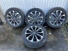 NISSAN QASHQAI 2014 J10 ALLOY WHEELS SET WITH TYRES 215/55/18R X4