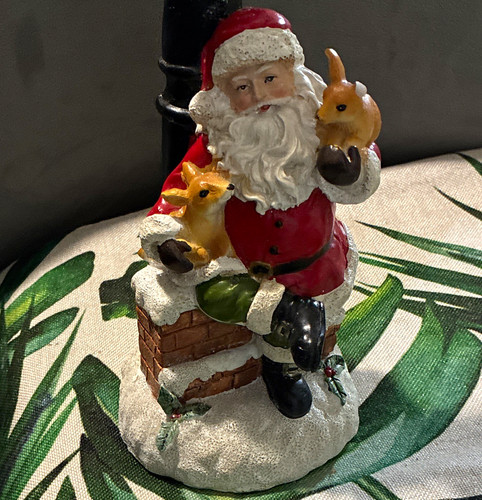Christmas santa claus resin - christmas,