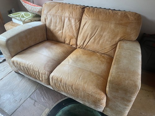 Dfs leather suite - leather,