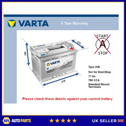 Battery fits jaguar type - battery,