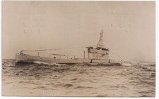 RPPC HMS Submarine L53 Real Photo Postcard 1936 - CO Cachet & Medway Studios
