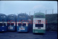 35mm Slide 1976 Old Bradford Buses no's 2248,254,2252 & 2306 With Copyright 5312