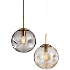 Elegant Hanging Dimple Glass Pendant Light – Lamp Fixture for Kitchen, Island