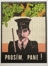 Original Film Poster Please Sir 1975 Czech Vintage Print 1970s Art Posters