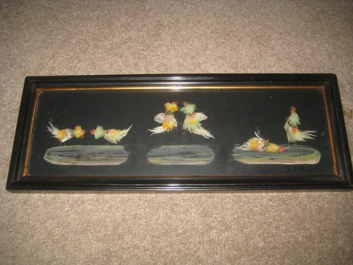 Antique cock fighting - antique, real