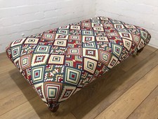 CUSTOM BESPOKE FOOTSTOOL - BED END STOOL - WINDOW SEAT - ASHKAN - KILIM - MULTI