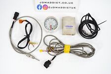 GReddy 60mm White Electronic Peak/Warn EGT Exhaust Gas Temperature Gauge