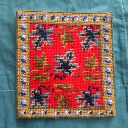 Vtg 80s tapestry needlepoint - 80s,