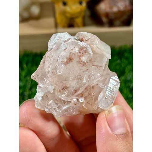 Hematite included apophyllite - hematite-included,