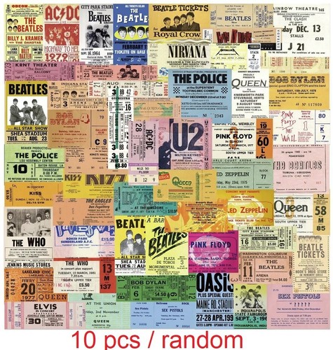 Pcs retro rock band tickets - pcs,