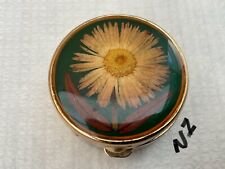 Pressed Flower Trinket/Pill Box Lovely Condition