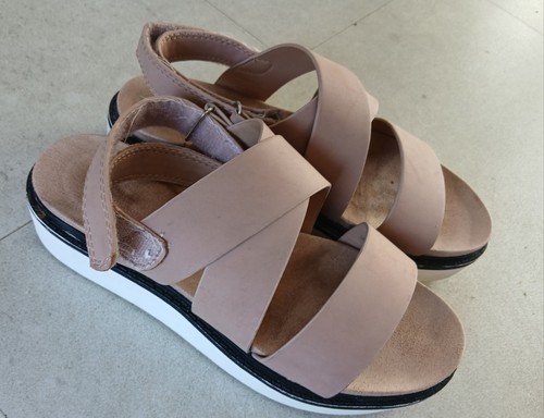 Taupe strappy sandals vgc - strappy, ,vgc