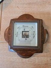 Vintage Wooden Barometer Full